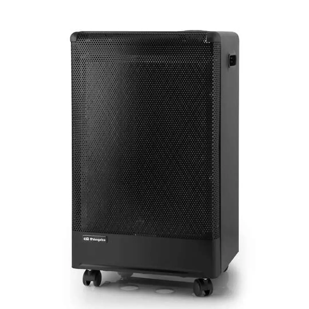 Orbegozo Estufa Catalitica H 55 - Potencia Maxima 3000W - Asas y Ruedas para Transporte - Encendido Piezoelectrico - Triple Sistema de Seguridad - Cla 1