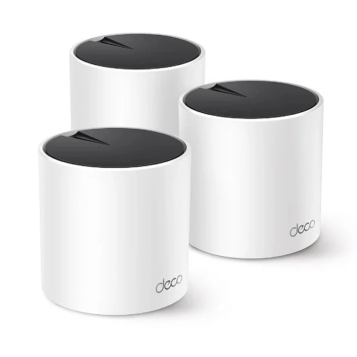 TP-Link Deco X55 Pack de 3 Sistemas WiFi Mesh - Doble Banda - Velocidad hasta 3Gbps - WiFi 6 - Ethernet 1Gbps - Cobertura hasta 418m2 - VPN - Color Bl 1