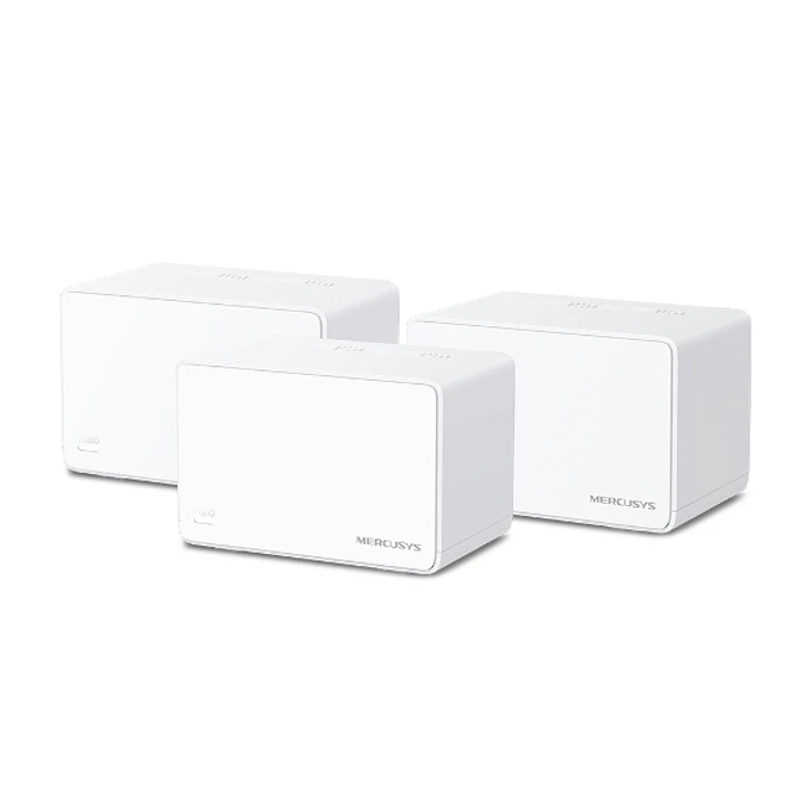 Mercusys Halo H80X Pack de 3 Unidades Sistema Wi Fi 6 Mesh AX3000 - Cobertura Hasta 650m2 - Velocidad hasta 3000 Mbps - Color Blanco 1