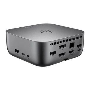 HP Dock G6 100W Thunderbolt 4 con 8 Puertos - 2xUSB-C, 3xUSB-A, 2xDisplay Port, 1xHDMI, 1xRJ-45 - Alimentacion hasta 100W via USB?C PD - Color Gris
