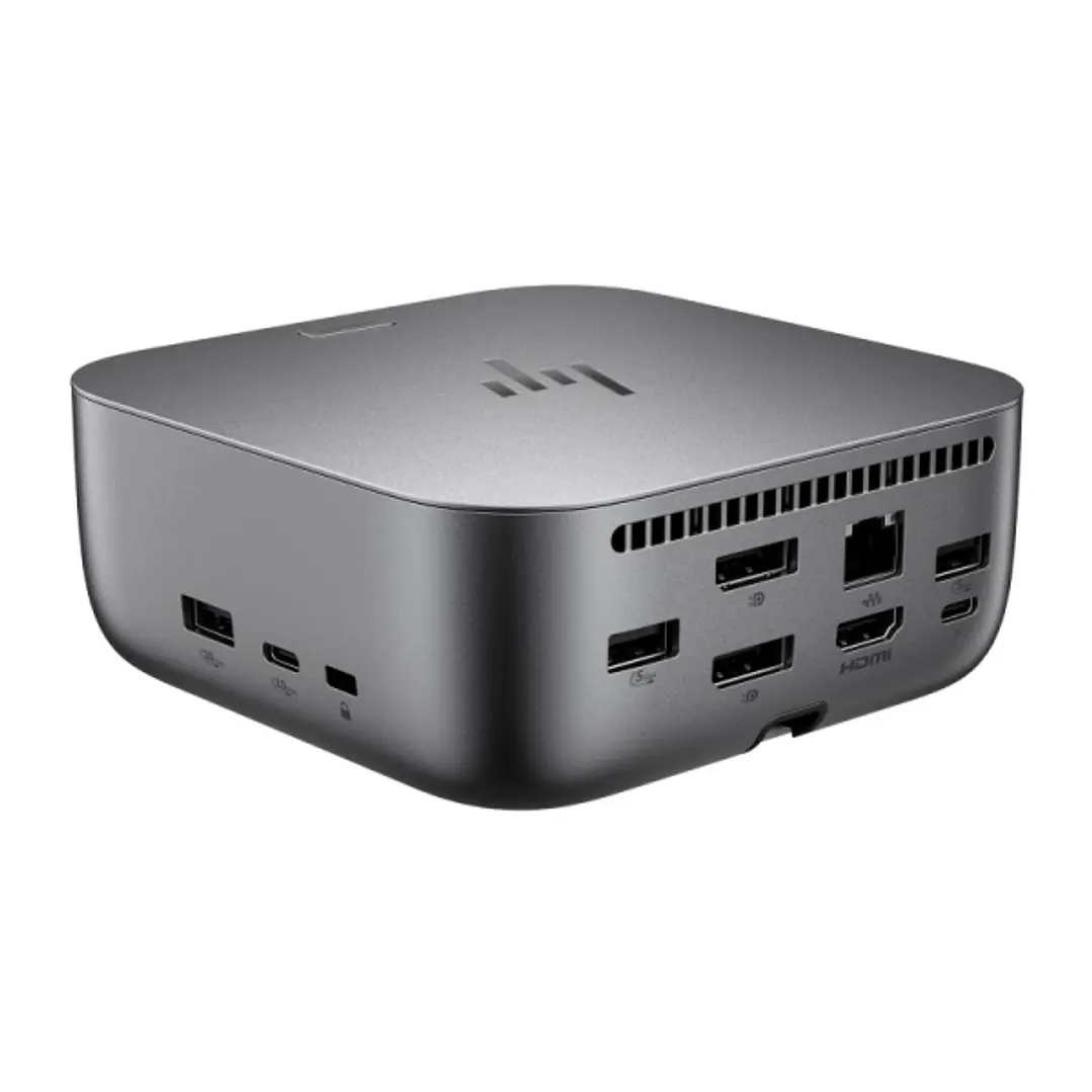 HP Dock G6 100W Thunderbolt 4 con 8 Puertos - 2xUSB-C, 3xUSB-A, 2xDisplay Port, 1xHDMI, 1xRJ-45 - Alimentacion hasta 100W via USB?C PD - Color Gris 1