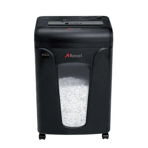 Rexel Mercury Destructora Microcorte - Antiatasco - Hasta 8 Hojas - Destruye Grapas, Clips y Cds - Capacidad Papelera 21L, 220 Hojas A4