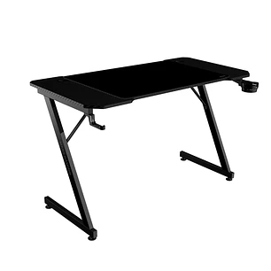 Mars Gaming MGD-X120 Mesa Gaming - Soportes Auriculares y Bebidas - Alfombrilla XXL - Estructura Acero - 120x60x1.5cm - Acabado en Fibra de Carbono - 