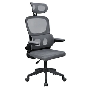 Mars Gaming MGC-ERGOPRO Silla de Oficina Ergonomica - Reposacabezas, Soporte Lumbar y Reposabrazos Ajustable - Malla Transpirable - Asiento de Espuma 