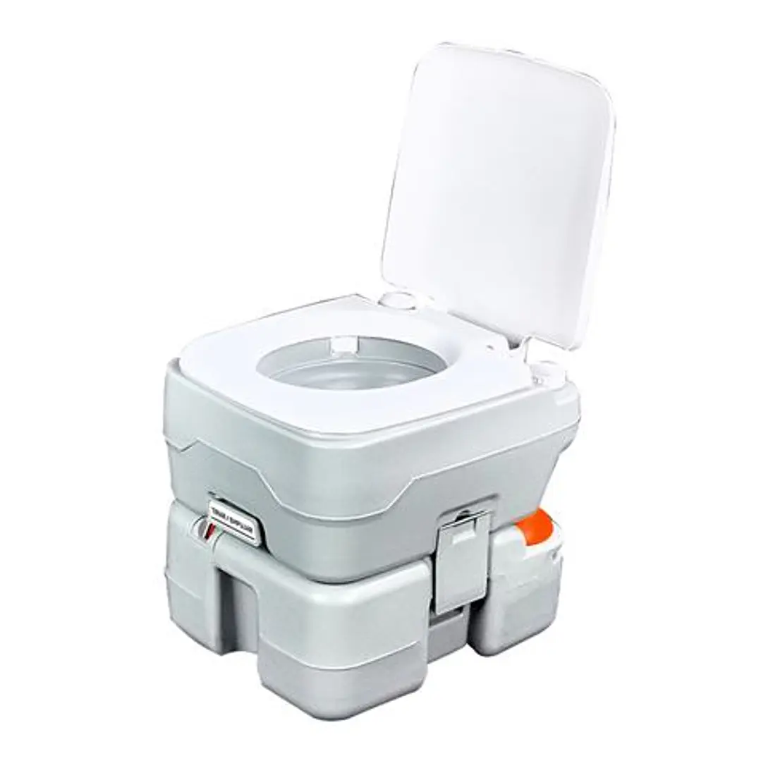 Muvip Inodoro Quimico Portatil 15 Litros con Nivel - Color Blanco 1