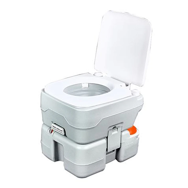 Muvip Inodoro Quimico Portatil 15 Litros con Nivel - Color Blanco 1