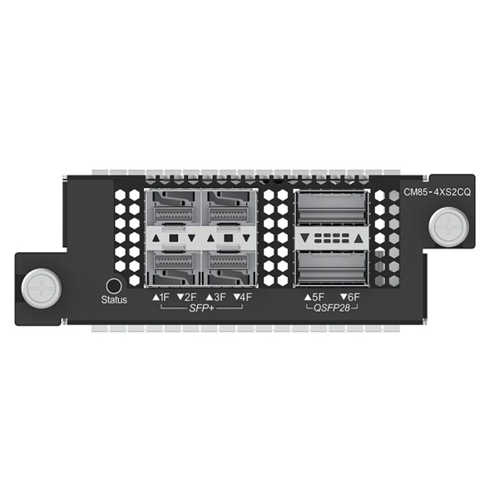 Ruijie CM85-4XS2CQ Tarjeta Switch de Expansion - 4x SFP+ hasta 10Gbps - 2x QSFP28 hasta 100Gbps - Color Negro 1