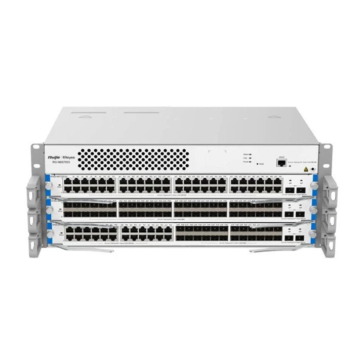 Ruijie RG-NBS7003 Switch con 3 Modulos - Montaje en Rack 4U - 2 Ranuras de Alimentacion - Modulo Ventilador Ampliable - Color Acero 1