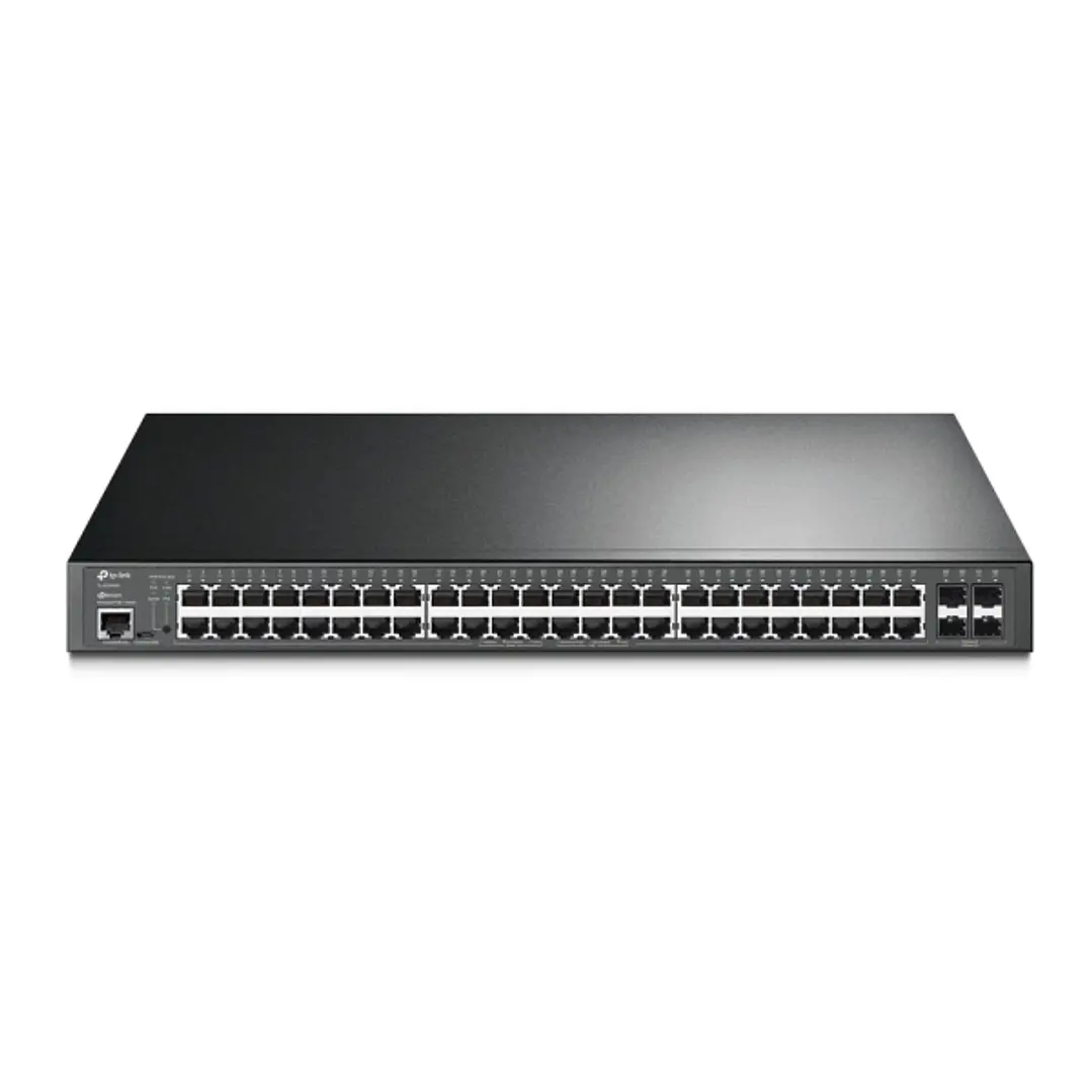 TP-Link Omada SG3452P Switch 52 Puertos - Gestionado - 48xRJ45 PoE+ 1Gbps - 4xSFP 1Gbps - Conmutacion hasta 104Gbps - Soporta QOS - Carcasa Metalica - 1