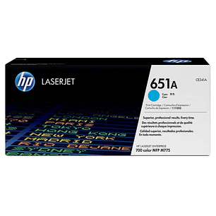 HP CE341A Cyan Cartucho de Toner Original - 651A