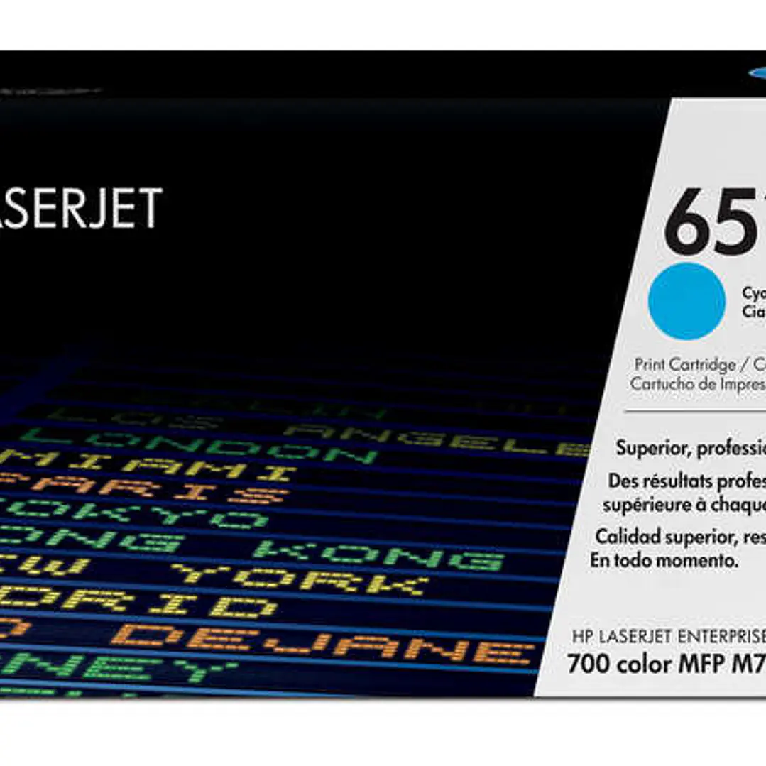 HP CE341A Cyan Cartucho de Toner Original - 651A 1