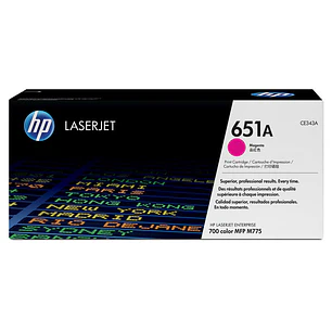 HP CE343A Magenta Cartucho de Toner Original - 651A