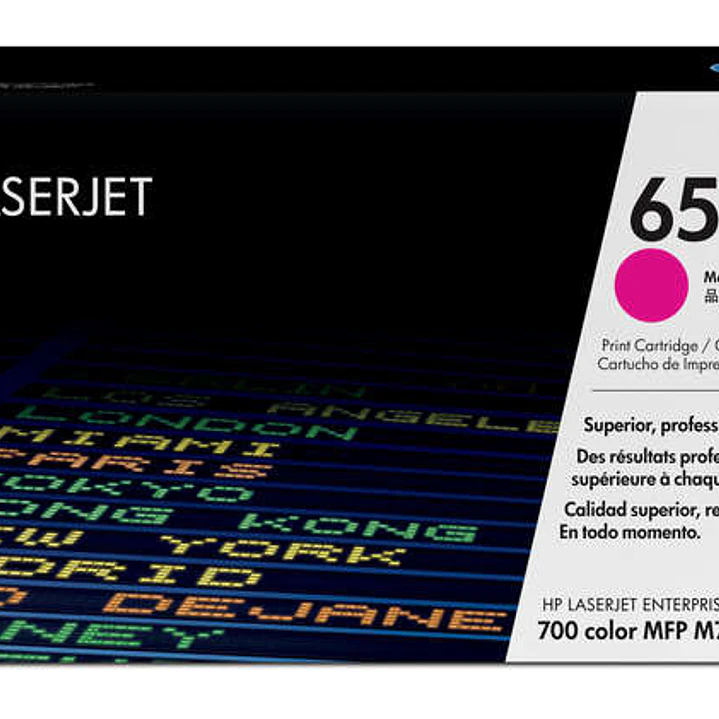 HP CE343A Magenta Cartucho de Toner Original - 651A 1
