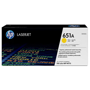 HP CE342A Amarillo Cartucho de Toner Original - 651A