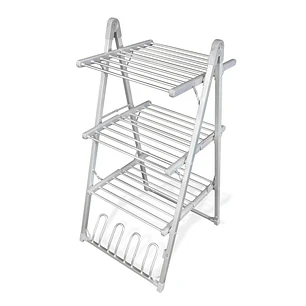 Innovagoods Verayer Tendedero Electrico Plegable - 300W - Soporta hasta 2.5kg por Nivel - Cable 140cm - Temperatura hasta 55ºC - Plegable - Soporte pa