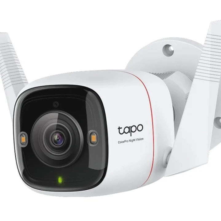 TP-Link Tapo C325WB Camara de Seguridad - 2K QHD - IP66 - WiFi - Ethernet - Focos Incorporados - Vision Nocturna - Cancelacion de Ruido - Color Blanco 1