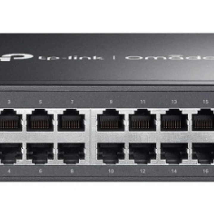 TP-Link Omada ES224G Switch 24 Puertos RJ45 1Gbps - Negociacion Automatica - Plug and Play - Soporta QOS - Conmutacion hasta 48Gbps - Color Negro 1