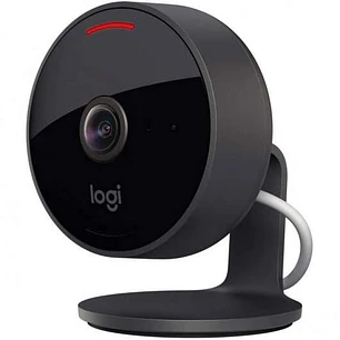 Logitech Circle View Camara de Videovigilancia WiFi FullHD 1080p - Angulo de Vision 180º - 2 Canales Audio - Microfono y Altavoz Integrado - Vision No