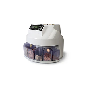 Safescan 1250 Contadora y Clasificadora de Monedas - 220 Monedas por Minuto - Capacidad hasta 500 Monedas