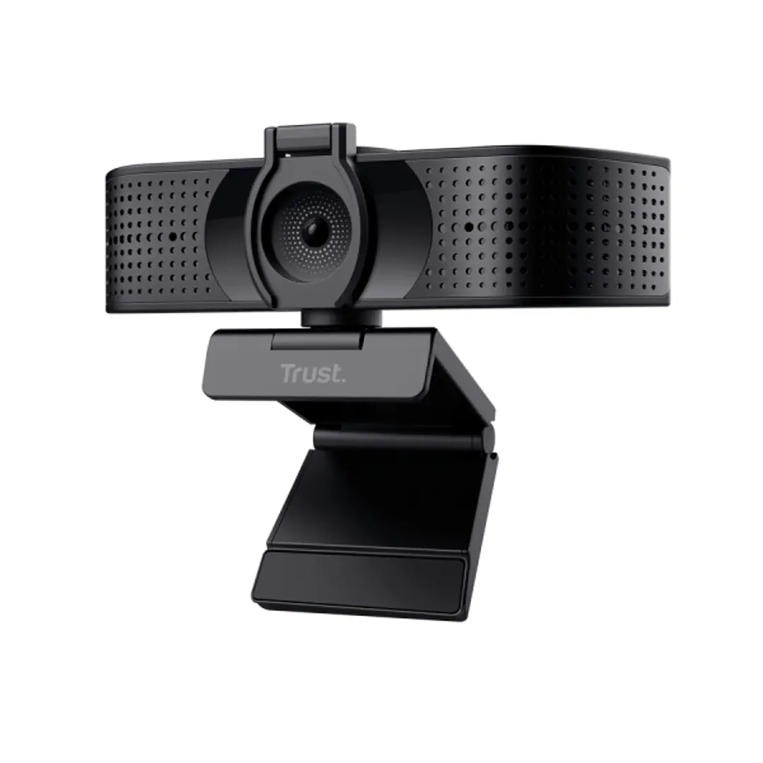 Trust Teza Webcam 4K Ultra HD - Cable 2m - Microfono Incorporado - Balance de Blancos Automatico - Modo de Privacidad - Adaptador a USB-C - Campo de V 1