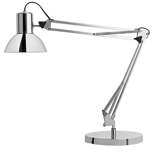 Unilux Lampara de Escritorio Success 80 LED Cromada - Diseño Elegante y Moderno - Iluminacion LED de Alta Eficiencia - Brazo Flexible para Ajustar la 