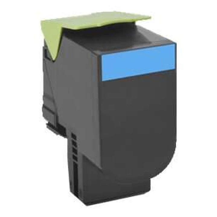 Lexmark CX410/CX510 Cyan Cartucho de Toner Original - 80C2HC0/80C2HCE/802HC 1
