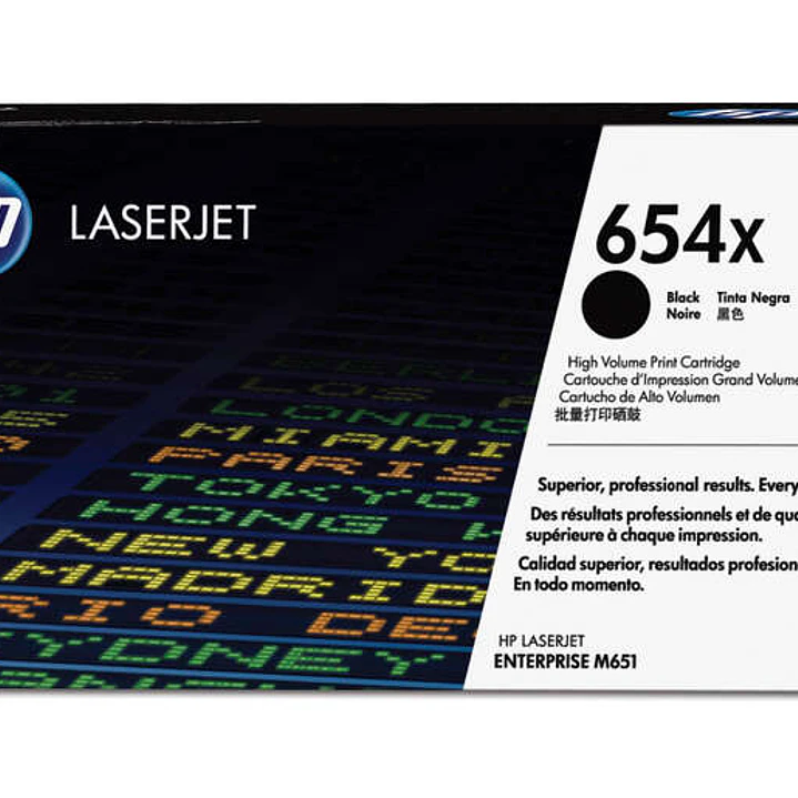HP CF330X Negro Cartucho de Toner Original - 654X 1