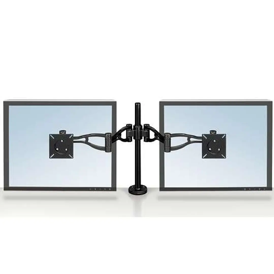 Fellowes Professional Series Brazo Doble para Monitor - Ajustable en Altura - Regulable en Profundidad - Regulable en Inclinacion - Hasta 10kg - Color 1