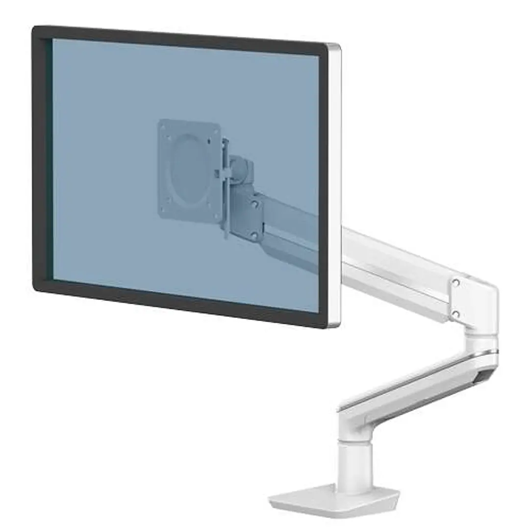 Fellowes Tallo Brazo para Monitor Individual - Hasta 9kg - Ajustable con Muelle de Gas - Color Blanco 1