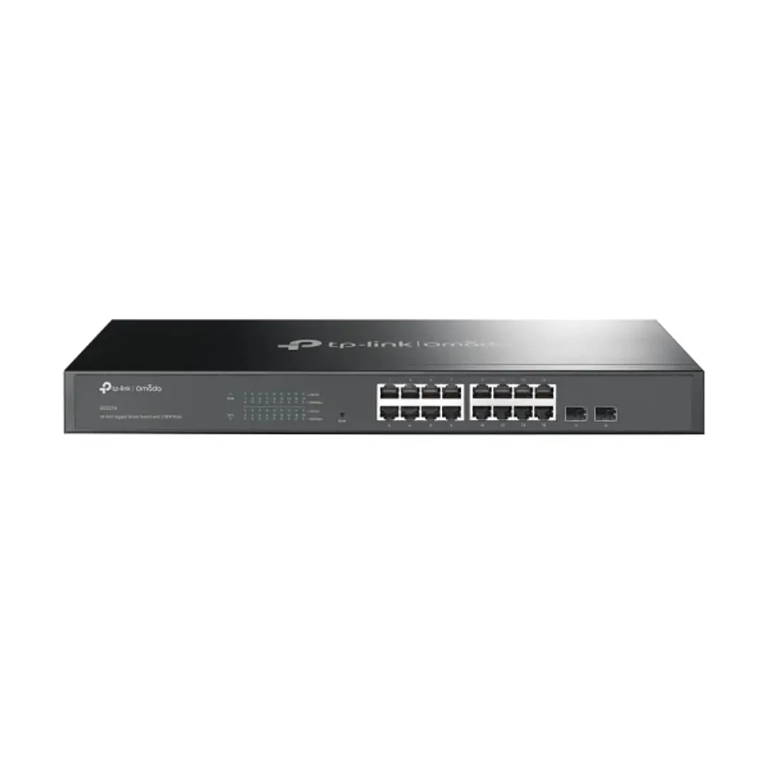 TP-Link Omada SG2218 Switch 18 Puertos - Capa 2 - 16xRJ45 1Gbps - 2xSFP - Silencioso - Soporta QOS - Conmutacion hasta 36Gbps - Carcasa Metalica - Col 1