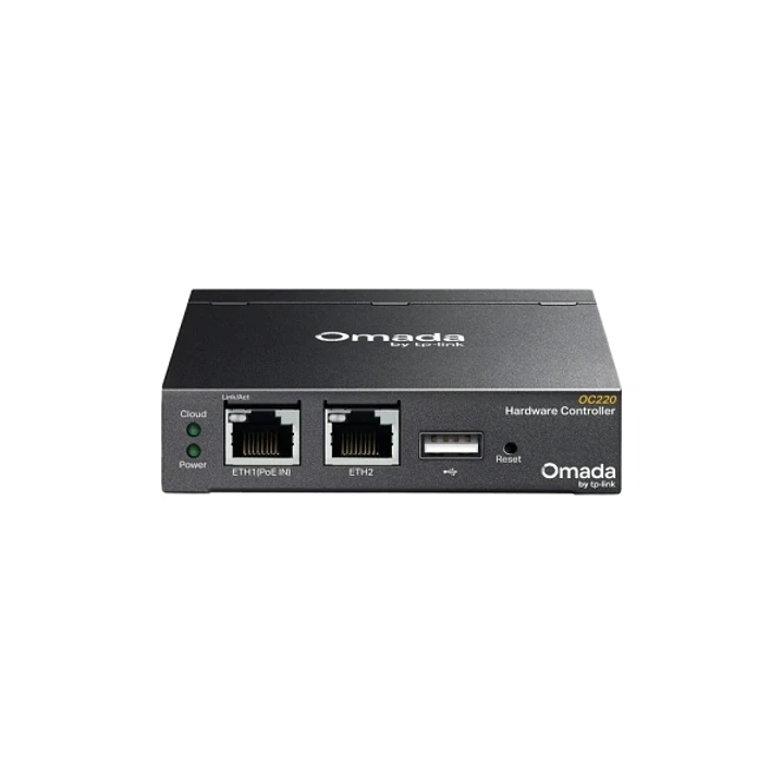 TP-Link Omada OC220 Controlador de Red - Gestion Remota con Acceso Gratuito a la Nube - 2xRJ45 Ethernet 1Gbps - USB 2.0 - Micro-USB - Carcasa Metalica 1
