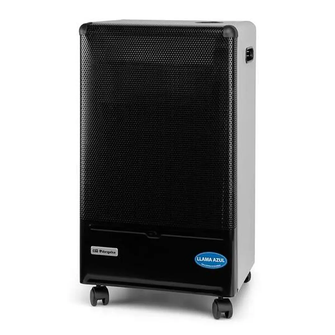 Orbegozo Estufa Llama Azul HBF 90 - Potencia Maxima 4200W - Clase Energetica A - Cobertura Amplia - Segura y Practica - Transportable - Triple Sistema 1