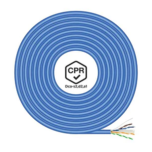Aisens Bobina de Cable de Red RJ45 LSZH CPR Dca CAT.6 UTP AWG24 - 305m - Cable Azul