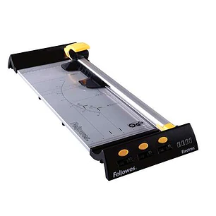 Fellowes Electron A3 Cizalla de Corte para Soportes hasta A3 - Capacidad de Corte 10 Hojas - Mecanismo de Corte Seguro - Base Metalica con Guias Graba