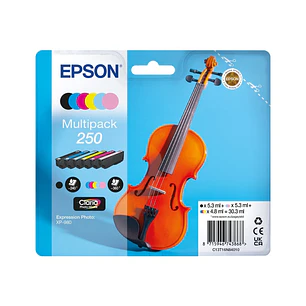 Epson 250 Pack de 6 Cartuchos de Tinta Originales - C13T16N84010