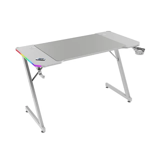 Mars Gaming MGD-X120RGB Mesa Gaming - Iluminacion ARGB con Mando - Soportes Auriculares y Bebidas - Alfombrilla XXL - Estructura Acero - 120x60x1.5cm 