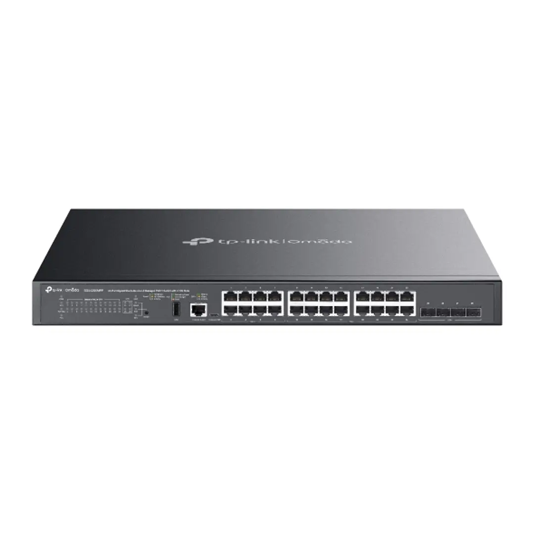 TP-Link Omada SG5428XMPP Switch 28 Puertos - Gestionable - 8xRJ45 PoE++ 1Gbps - 16xRJ45 PoE+ 1Gbps - 4xSFP 10Gbps - Soporta QOS - Conmutacion hasta 12 1