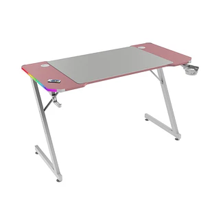 Mars Gaming MGD-X120RGB Mesa Gaming - Iluminacion ARGB con Mando - Soportes Auriculares y Bebidas - Alfombrilla XXL - Estructura Acero - 120x60x1.5cm 