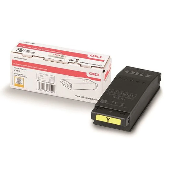 OKI C650 Amarillo Cartucho de Toner Original - 9006129 1