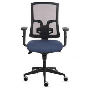 Fellowes Eleganza Silla de Oficina - Respaldo de Malla Transpirable Ajustable en Altura - Soporte Lumbar Ajustable - Reposabrazos Acolchados 2D - Ajus