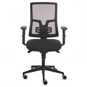 Fellowes Eleganza Silla de Oficina - Respaldo de Malla Transpirable Ajustable en Altura - Soporte Lumbar Ajustable - Reposabrazos Acolchados 2D - Ajus