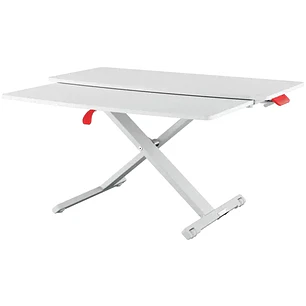 Leitz Ergo Cosy Convertidor de Escritorio con Bandeja Deslizante - Para Cambiar de sentado a de Pie - Ajuste de Altura Neumatico - Escritorio de 80x42