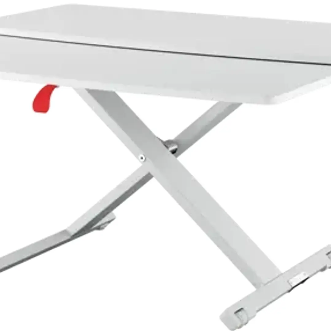 Leitz Ergo Cosy Convertidor de Escritorio con Bandeja Deslizante - Para Cambiar de sentado a de Pie - Ajuste de Altura Neumatico - Escritorio de 80x42 1