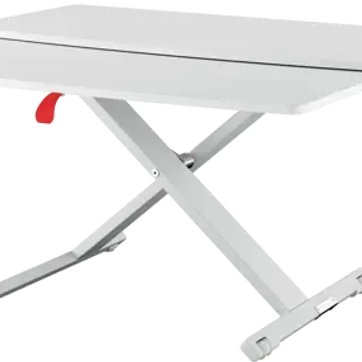 Leitz Ergo Cosy Convertidor de Escritorio con Bandeja Deslizante - Para Cambiar de sentado a de Pie - Ajuste de Altura Neumatico - Escritorio de 80x42 1