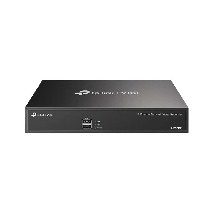 TP-Link Vigi NVR1004H Grabadora para Videovigilancia - Gestion hasta 4 Canales - RJ45 - HDMI - VGA - USB 2.0 - Interfaz SATA - Soporta hasta 10TB - De 1