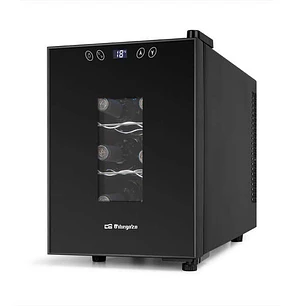 Orbegozo VT 630 Vinoteca Compacta - Conserva y Disfruta del Vino en Casa - Capacidad para 6 Botellas - Control Electronico de Temperatura - Diseño Ele
