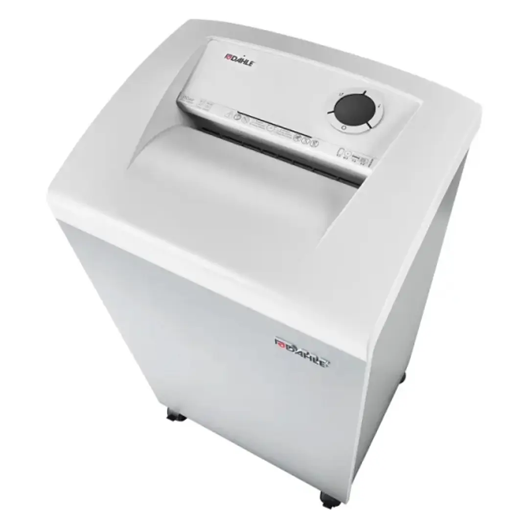 Dahle 310air Team Destructora de Papel Manual Corte en Particulas P-3 - Destruye hasta 20 Hojas - Papelera de 100L - Filtro Antipolvo CleanTEC® - Rued 1