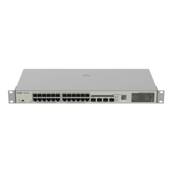 Ruijie RG-NBS3100-24GT4SFP-P-V2 Switch Gestionado en Capa 2 - Montaje en Rack 1U - 24 Puertos Ethernet hasta 1Gbps - 4x SFP 1Gbps - PoE/PoE+ hasta 370 1