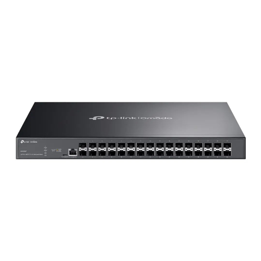 TP-Link Omada SX3032F Switch 32 Puertos SFP+ 10Gbps - Gestionable - Soporta QOS - 2 Ventiladores Internos - Conmutacion hasta 640Gbps - Color Negro 1