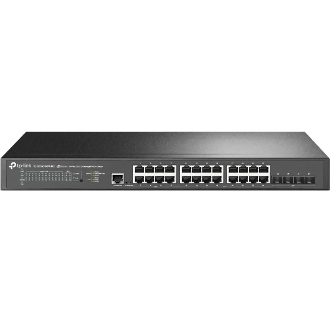 TP-Link Omada SG3428XPP-M2 Switch 28 Puertos - Gestionado - 8xRJ45 PoE++ 2.5Gbps - 16xRJ45 PoE+ 2.5Gbps - 4xSFP 10Gbps - Soporta QOS - Conmutacion has 1